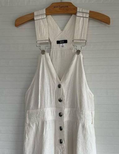 Urban Outfitters White Linen Overalls