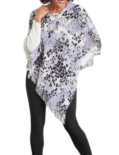 Chico's  Leopard Fade Poncho S/M NWT