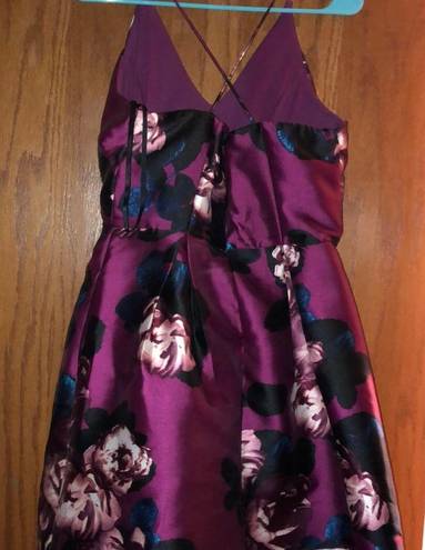 A Byer Floral Homecoming Dress