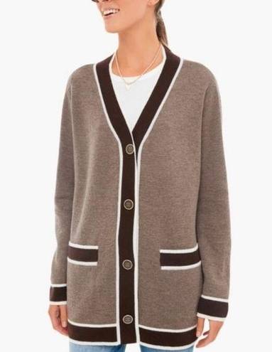 Tuckernuck  Brown Melange Lauren Cardigan Brown Oversized