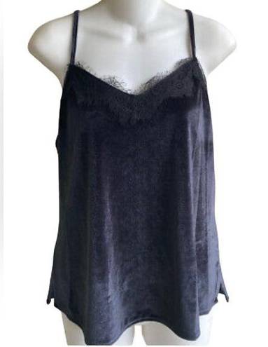 Nine West Size XL Navy Blue Velvet 90s Y2K Style Tank Top