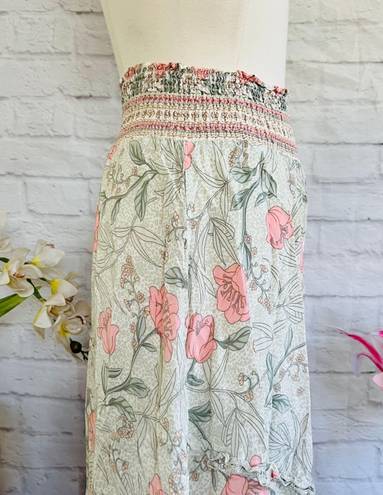 Boutique Floral Hi-Low Skirt