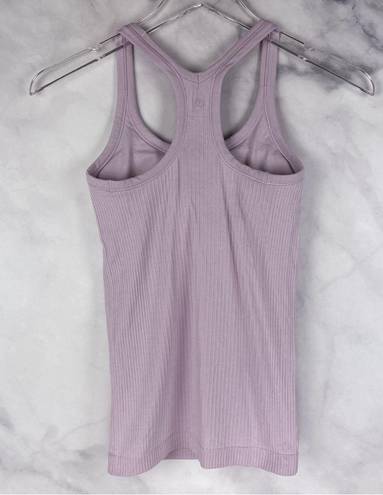 Lululemon Athletica Ebb to Street Ribbed Stretch Racerback Tank Top Lavender 2