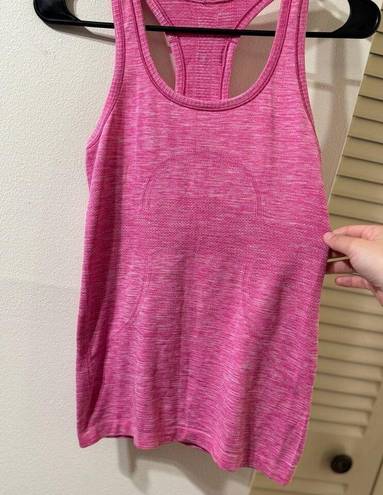 Lululemon  Swiftly Tech Racerback Heathered Pink Size 4