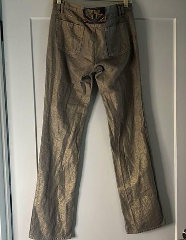 GF  FERRE gold floral jeans