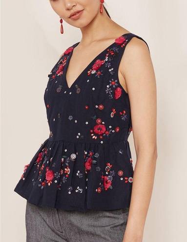 J.Crew NEW  Embellished Peplum Top size 10 J8818 NWT