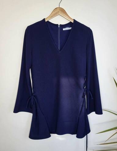 Finders Keepers  Fly Away Side Lacing Dress in Navy Size Small