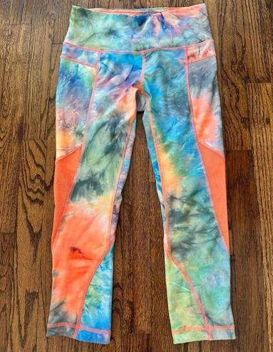 ABS Allen Schwartz NWOT Women’s ABS Neon Leggings Sheer Side&Back