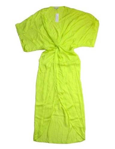 Young Fabulous and Broke NWT  YFB Siren Maxi in Zest Yellow Satin Hi-Lo Dress S
