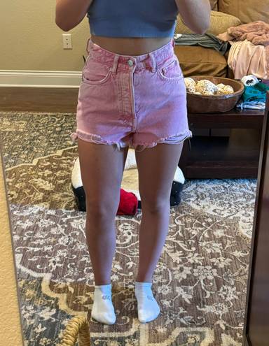 ZARA Pink Denim shorts