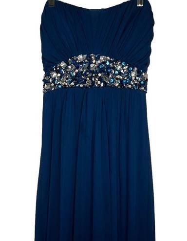 City Triangles  Strapless Maxi Formal Dress