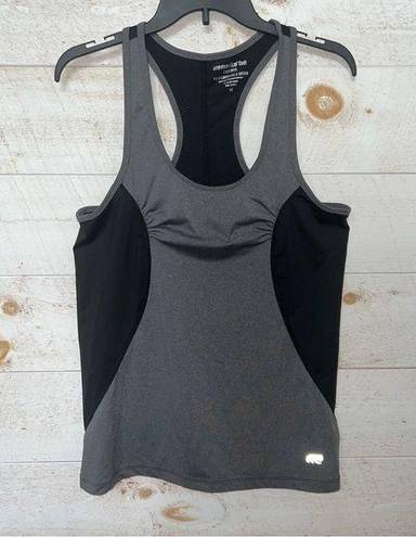 Marika tek  Dri-Wik Performance Wear Dark Gray & Black Racer Back Active Tank Top