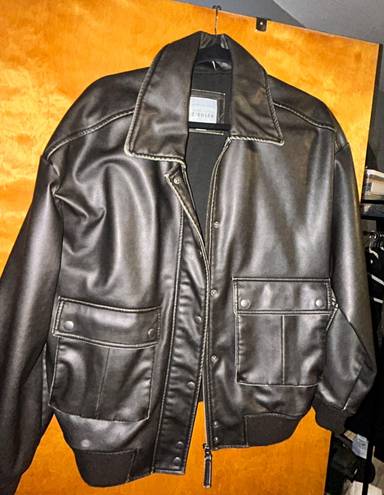 American Eagle Leather Bomber Jacket