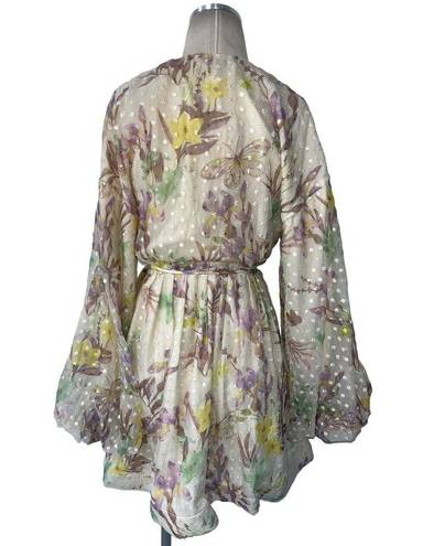 Alexis  Behati Dress in Floral Embroidered Medium New Womens Floral Mini