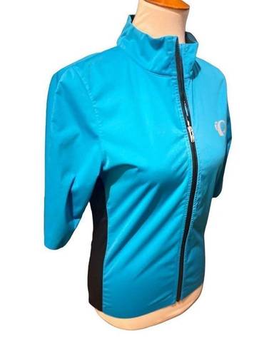 Pearl Izumi  Womens Atheletic Tops Full Zip Half  Sleeve Turquoise Medium-BNWOT