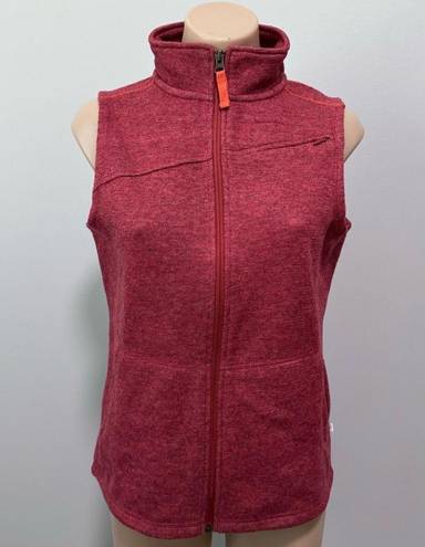 Orvis  Trout Bum Hybrid Merino Wool Sweater Vest Berry Red XS Outdoor