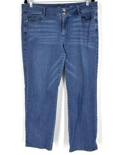 J.Jill  Denim Brighton Straight Leg Jeans Size 12 medium wash blue