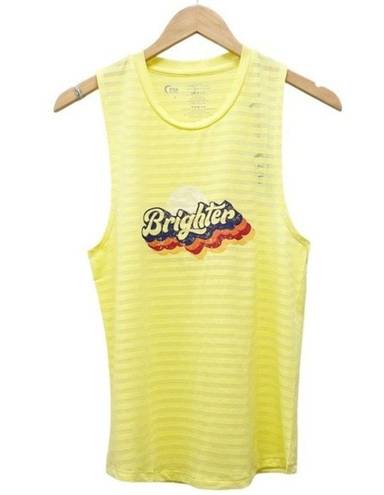 Zyia NWT  Active Lemon Nimbus Brighter Tank Quick Dry Muscle Tee Size Medium NEW