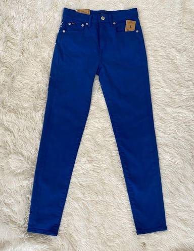 Polo NWT  Ralph Lauren Tompkins Skinny High Rise Ankle Blue Jeans Size 25