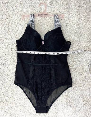 Juicy Couture  Push-up Lace and Mesh Bodysuit