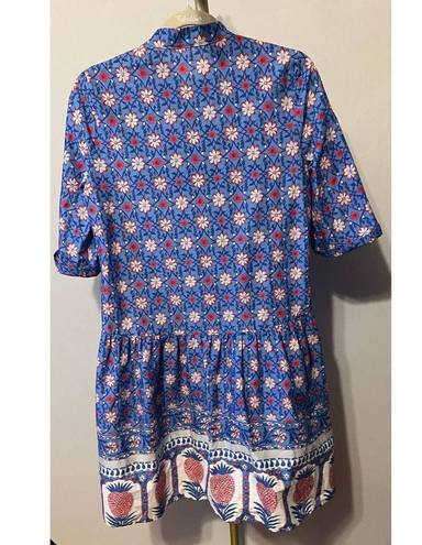 Tuckernuck  Pineapple Royal Shirt Dress Sz. XS