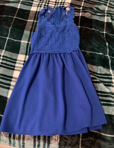 Divided Blue Dress