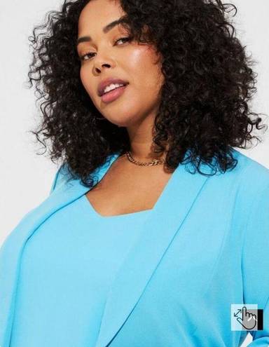 Torrid  crepe blazer sky blue