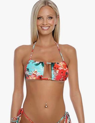 Relleciga Women’s Multiway Scrunched Cup Bandeau Bikini Top