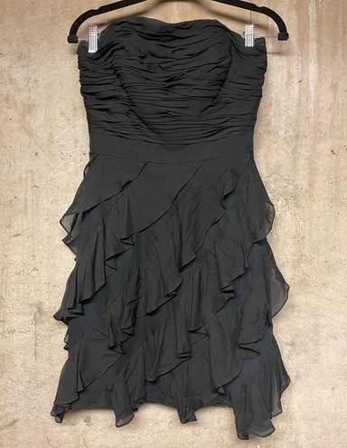 Badgley Mischka  Strapless Mini Dress in Black