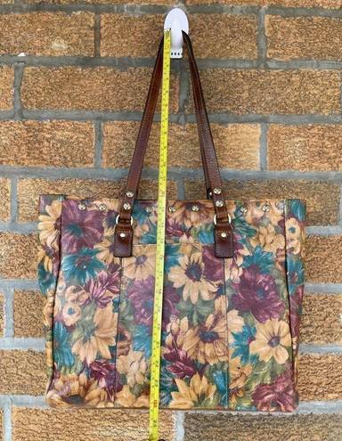 Patricia Nash  FRESCO BOUQUET SOLARO LEATHER TOTE