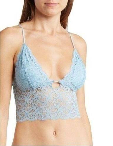 Abound  Lace Longline Blue Bralette Medium NEW