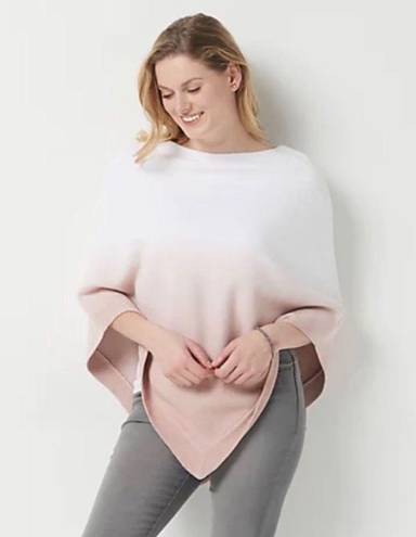 Barefoot Dreams  CozyChic Ultra Lite Ocean Breeze Poncho in Ombré Rose Mist