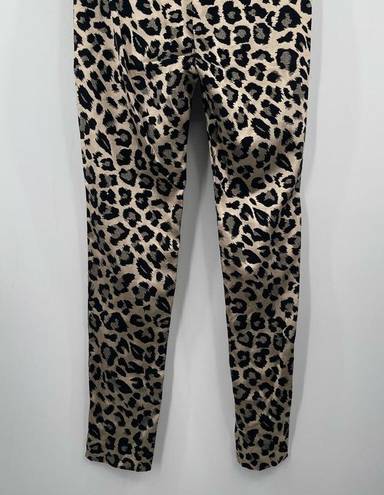 Karen Kane  Animal Print Leopard Leggings Gold/Black Holiday Shiny NWT SZ Small