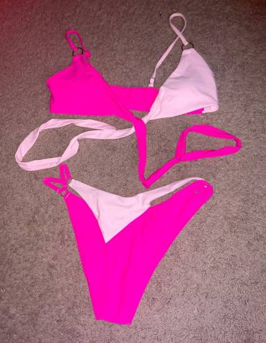 SheIn Two Tone Wrap Bikini