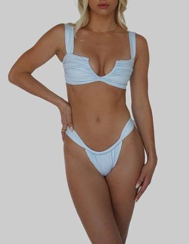 NWT Divino Seas Light Blue Bikini Set Size M