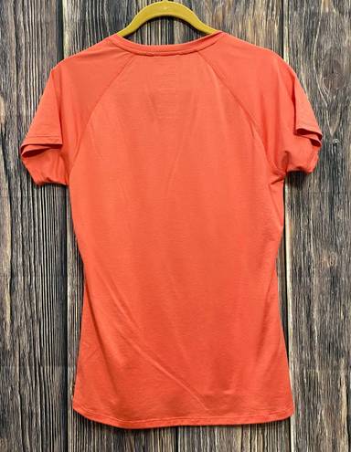 The North Face Orange V-neck Activewear Tshirt