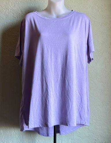 Athletic Works  Lavender Short Sleeve T-Shirt Size XXL