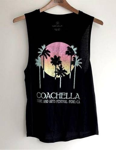 Line Up Coachella 2019  Sunset Palm Tree Sleeveless Tank Top Women’s Size Large