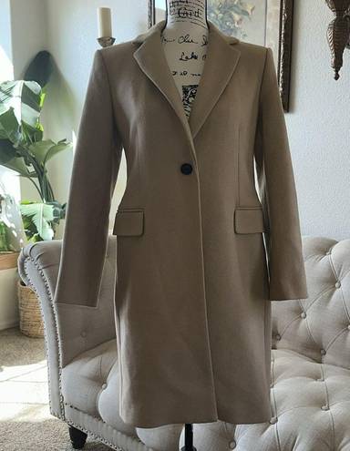 ZARA  Menswear Style Long Wool Coat Camel