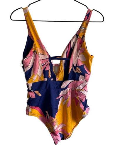 Trina Turk New!  Breeze Plunge Maillot One Piece Swimsuit