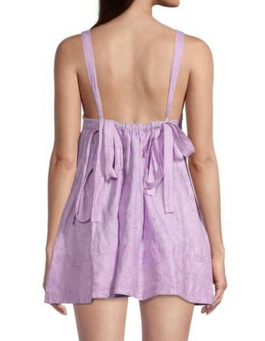 Agua Bendita AGUA BY  NWT Purple Cienfuegos La Fania Lila Mini Dress Size Small