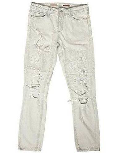 Pilcro  Pull On Mid Rise Distressed Denim Pants, Light Wash Ripped Jeans 26 NWOT