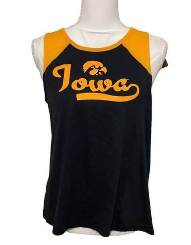 Rivalry Threads NWT University of Iowa Hawkeyes Black Gold Muscle Tee Tank Top Ringer Small New