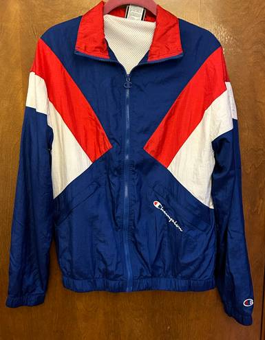 Champion Blue Red White Windbreaker Jacket