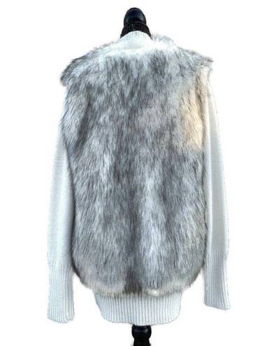 Rebecca Taylor Faux Fur Panel Cardigan