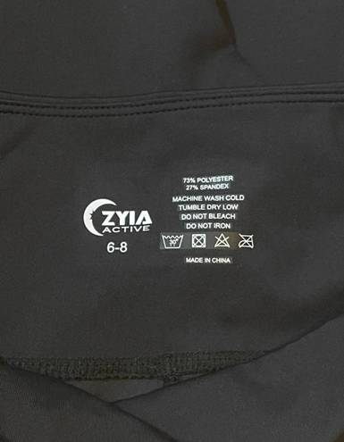 Zyia Active Black Leggings Size6/8