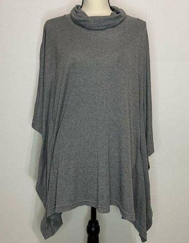 Natori  Small Dressy Draped Cowl Neck Blouse/Top Poncho Sz Small Gray