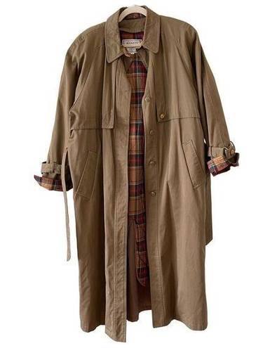 Mulberry  Street Tan Trench Coat Size 10