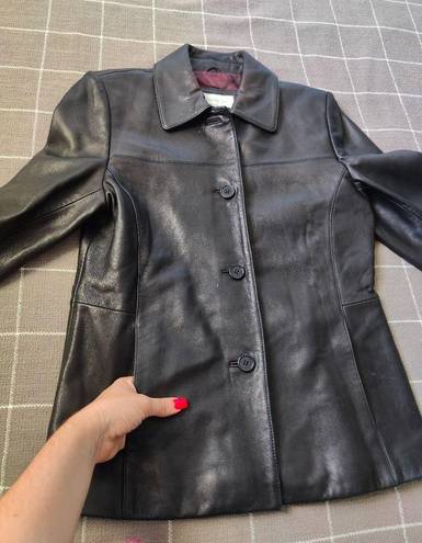 Liz Claiborne Vtg 90s  Leather Jacket