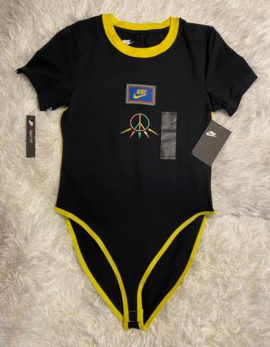 Nike New  Black Bodysuit S